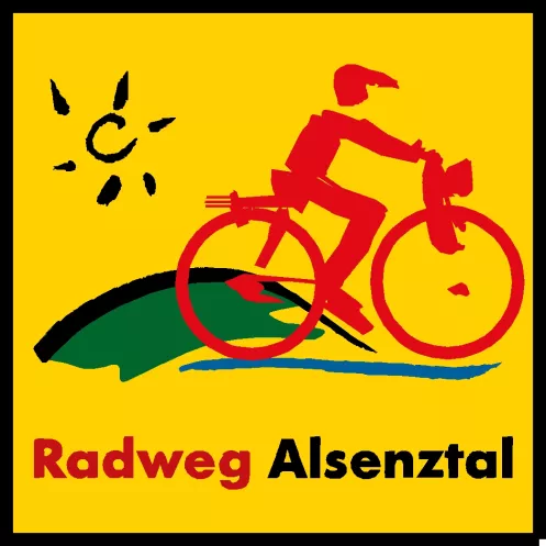 Logo und Markierung Radweg Alsenztal