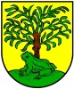 Ortswappen von Gerbach mit Frosch und Baum