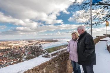 Burg Landeck im Winter (© Tourismusverein SÜW Bad Bergzabern e.V.)