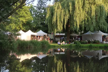 Abendstimmung Spiegelbachpark BeGaTa 2022