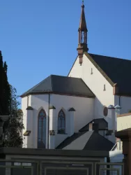 Abside mit Turmreiter  Nikolauskriche Bellheim