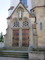 Fassadef Seitenschiff  Kath. Kirche St. Nikolaus