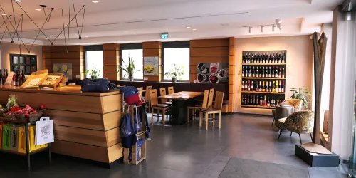 Einblick in die Vinothek von dem Forster Winzerverein  