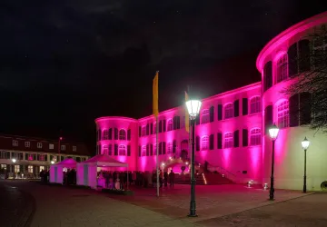 Rosa Leuchten Schloss (© Quadronet - Dirk Wohlrabe)