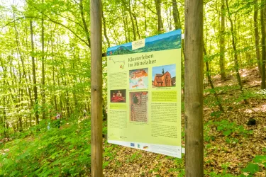 Station Klosterleben im Mittelalter (© Verein SÜW Annweiler e.V., Dominik Ketz)