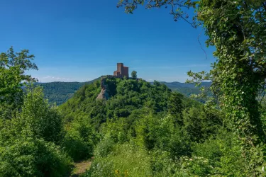 Trifels vom Annweilerer Burgenweg (© Archiv Verein SÜW Annweiler; Dirk Weber)