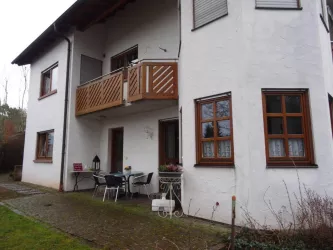 Wohnhaus mit Eingang Fewo (© Müller M.)