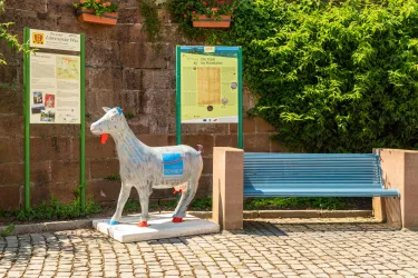 Station Die Stadt im Mittelalter (© Verein SÜW Annweiler e.V., Dominik Ketz)