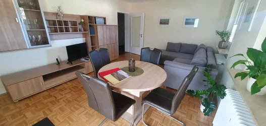 Wohnzimmer mit Blick von Haustüre
