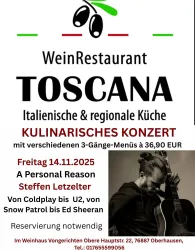 Flyer Kulinarisches Konzert Steffen Letzelter (© Weingut Vongerichten)