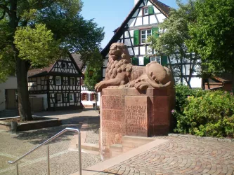 Kriegerdenkmal Löwe (© Südpfalz Tourismus Kandel e.V.)