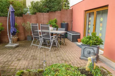 Terrasse der Fewo im EG
