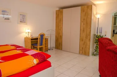 Schlafbereich der Fewo im EG