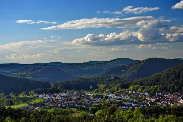 Aussicht Waldsofa mit Blick auf Busenberg (© Michael Kugler)