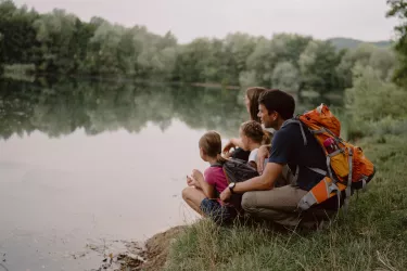 Blick auf den Weiher