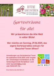 Anmeldung Offene Gartentüren (© VG-Nordpfälzer Land)