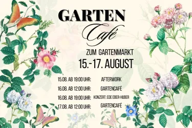 Plakat Gartencafé (© Kulturhof 1590)