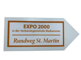 Hinweisschild St. Martin (© Büro für Tourismus Maikammer)