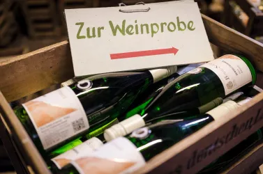 Zur Weinprobe (© Weingut Bruno Schreieck)