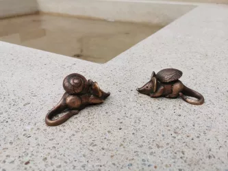 Symbolisierung Partnergemeinden Pellworm (© Büro für Tourismus Maikammer)