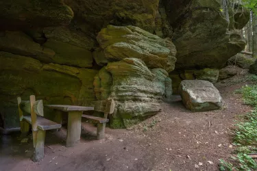 Hintere Sitzgruppe am Kuhfelsen