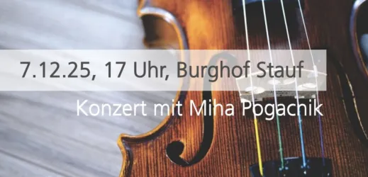 Konzert mit Miha Pogačnik Naval