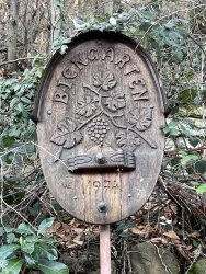 Biengarten Schild