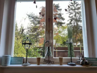 Fenster zum Rosengarten