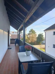 Der Balkon von Zimmer 3