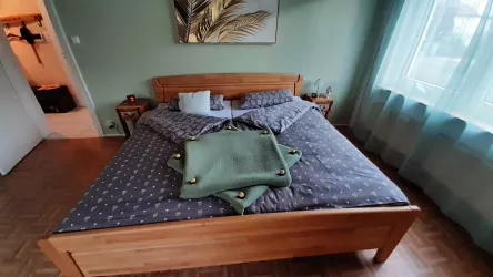 grünes Schlafzimmer