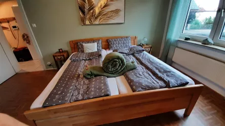 grünes Schlafzimmer