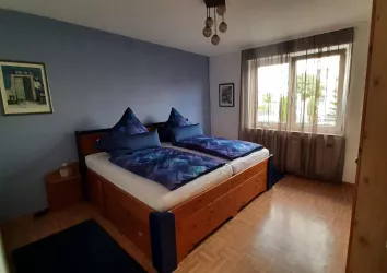 blaues Schlafzimmer