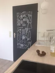 Tür zum Badezimmer