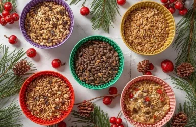 DIY- Vogelfutter aus Muffinförmchen