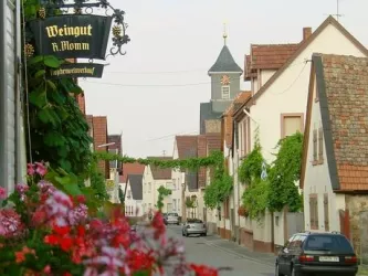 Duttweiler - Blick in die Dudostraße im Weindorf (© Ortsverwaltung Duttweiler)