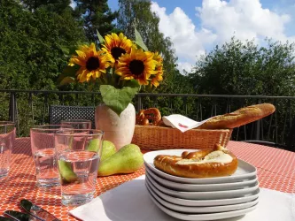 Balkon im Garten