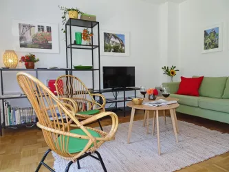 Wohnzimmer und Fernsehecke