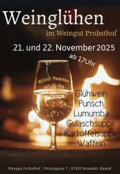 Weinglühen im Weingut Probsthof