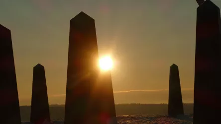 Sonnenuntergang Sonnenuhr