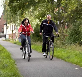 Fahrrad fahren auf dem "Pfälzer Land Radweg"