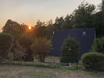 Abendstimmung im Feriendorf