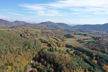 Blick Richtung Kletterfels