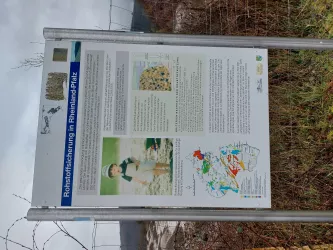 Infotafel am Steinbruch