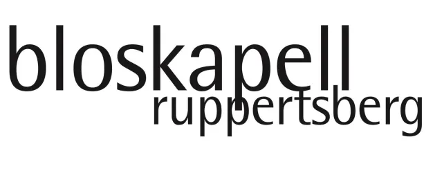 Ein einfacher Text mit den Worten "bloskapell" und "ruppertsberg". Die Schrift ist modern und klar.