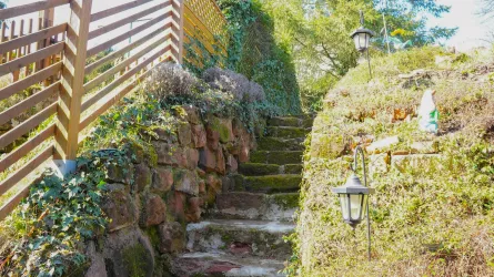 Sandsteintreppe Garten