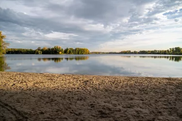 Blick vom Badestrand