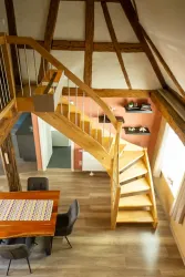 Treppenaufgang zum Schlafbereich