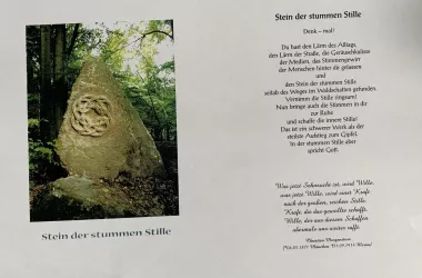Infotafel Stein der stummen Stille - Lambrecht