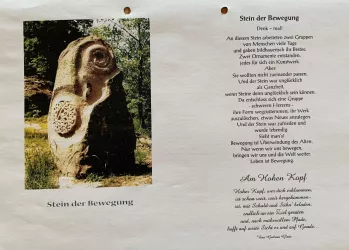 Infotafel-Stein der Bewegung-Lambrecht (Pfalz)