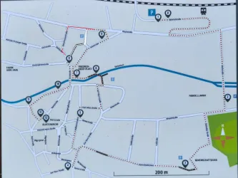 Saladin u. die Tuchmacher - Wegeverlauf